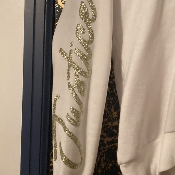 25. Justice black and white sparkly hoodie - Picture 5 of 5